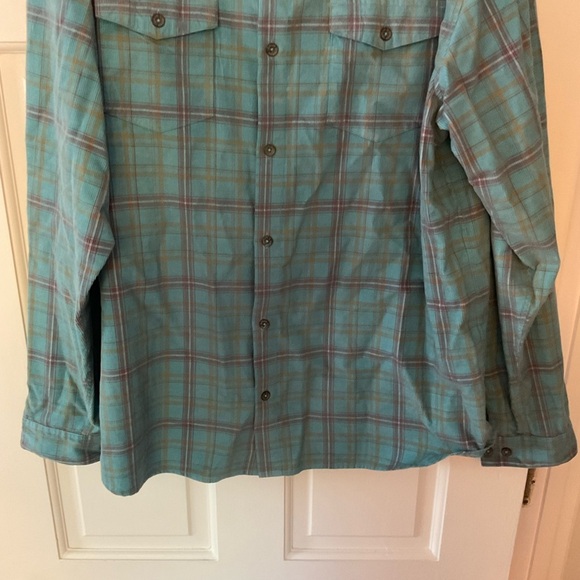 Carbon2cobalt Men’s Shirt Blue Plaid Button Up Long Sleeve Size L - Picture 4 of 7